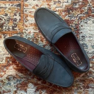 Ted Baker blue suede loafers